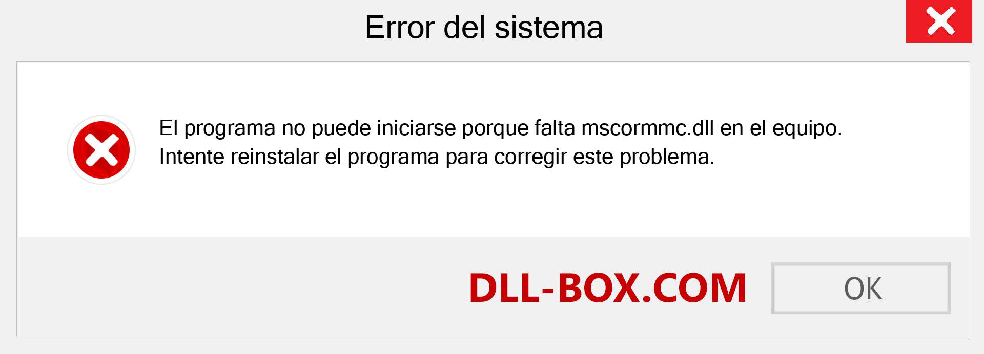 ¿Falta el archivo mscormmc.dll ?. Descargar para Windows 7, 8, 10 - Corregir mscormmc dll Missing Error en Windows, fotos, imágenes