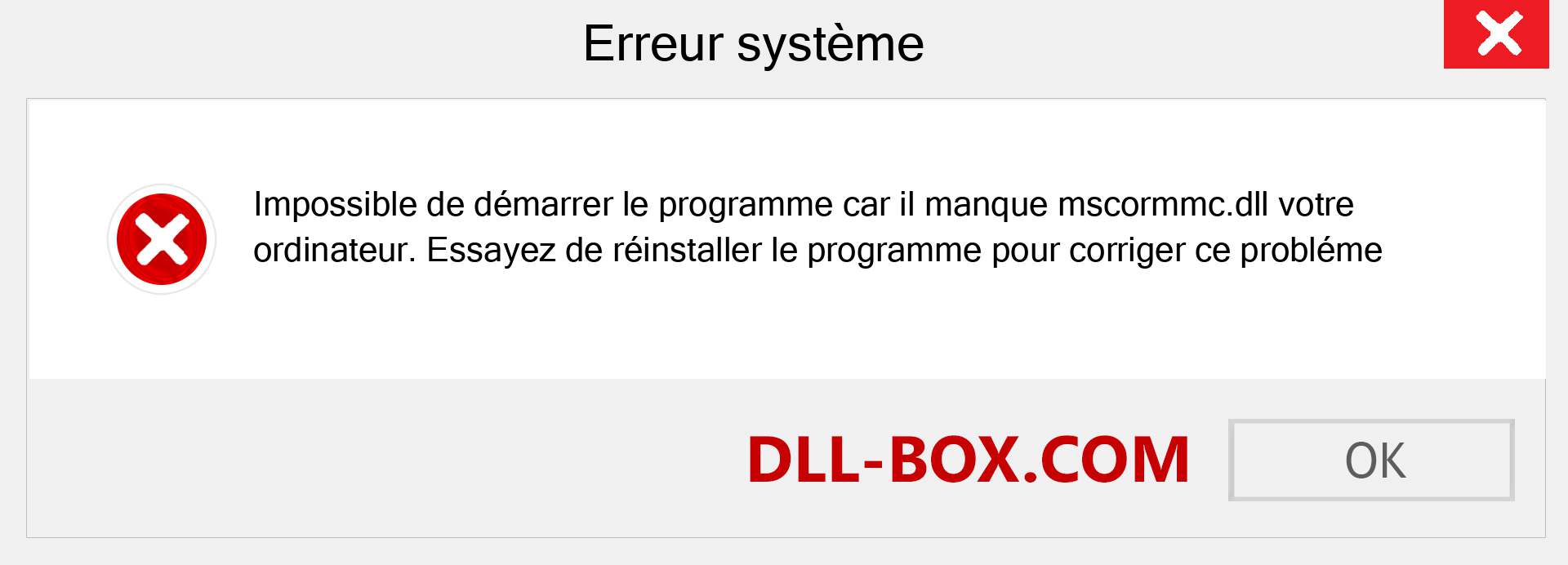 Le fichier mscormmc.dll est manquant ?. Télécharger pour Windows 7, 8, 10 - Correction de l'erreur manquante mscormmc dll sur Windows, photos, images